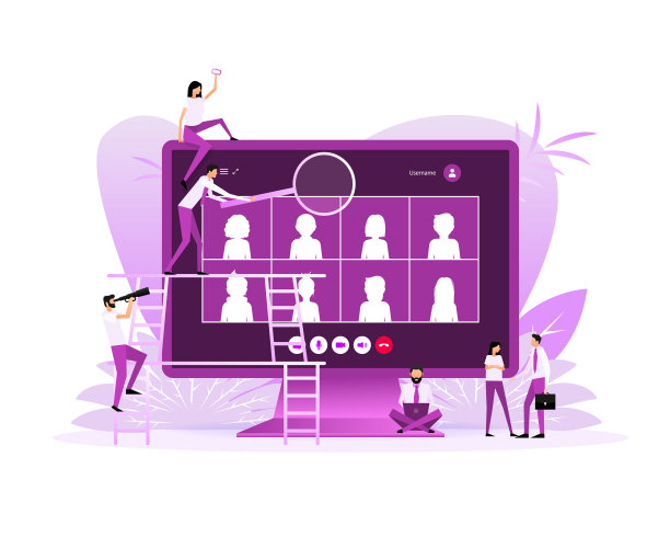 扁平聊天的人适合任何目的图片下载