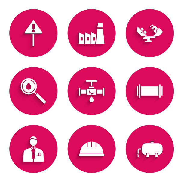 设置断管与泄漏水油工业图片下载