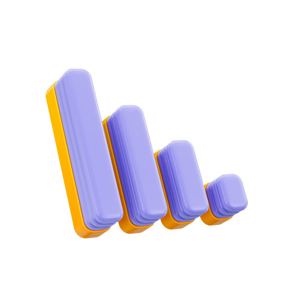 网络信号条增长图标3d渲染图片下载