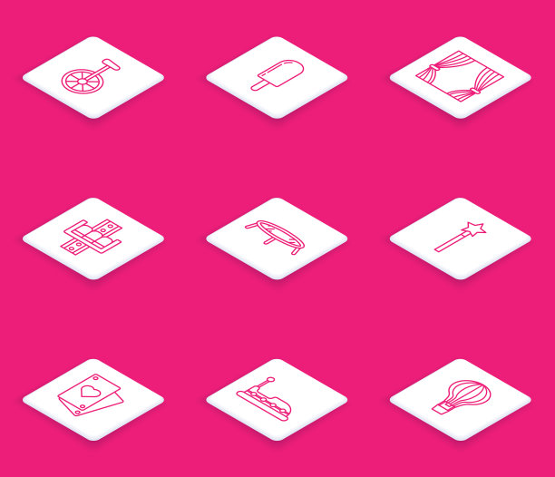 设线独轮车或单轮自行车冰淇淋图片下载