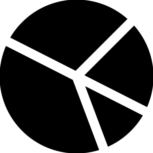 图表示意图饼状图标黑色图形图片下载