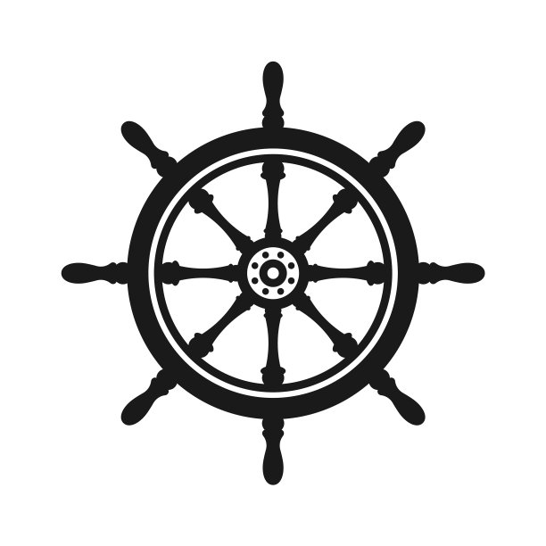 复古方向盘船游艇复古车轮图片下载