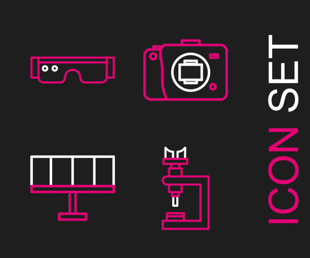 设置线显微镜太阳能电池板图片下载