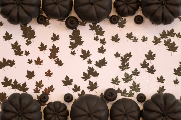 白色背景的万圣节南瓜图片下载