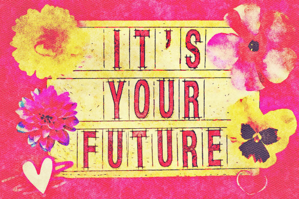 这是你的未来在水彩画主题图片下载