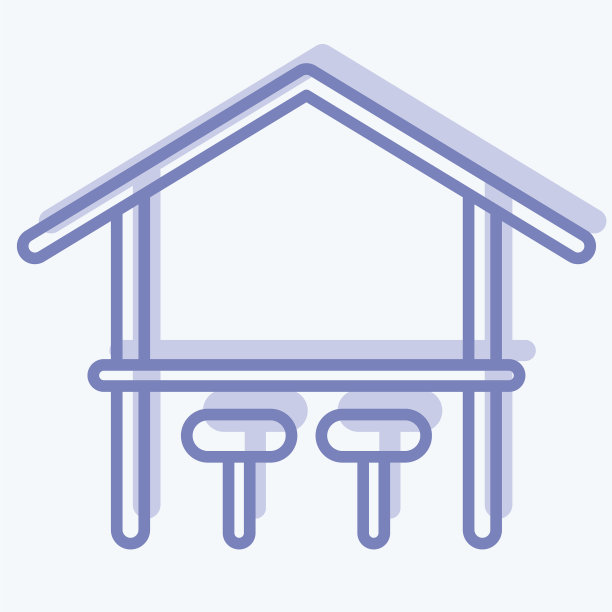 图标栏适合夏季符号两种色调图片下载