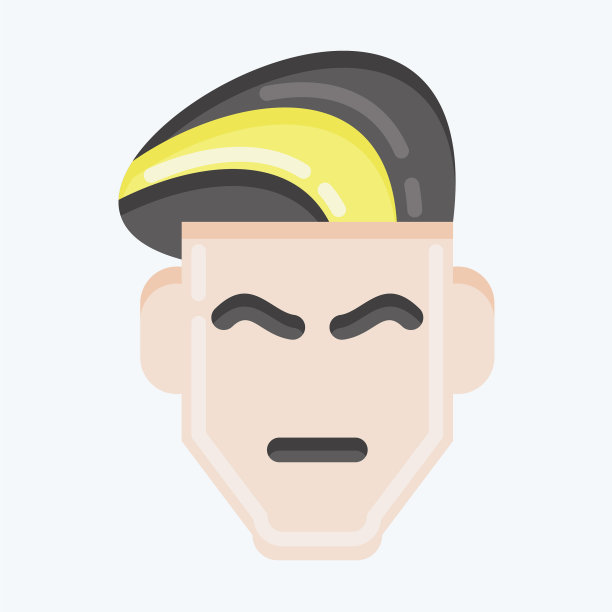 图标理发适合理发店符号扁平图片下载