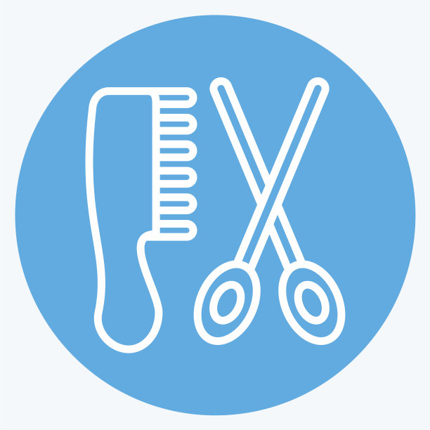 Icon美发沙龙适合理发店标志图片下载