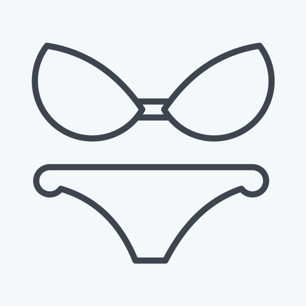 Icon套装适合夏季穿的符号线图片下载