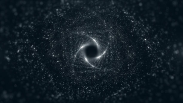 隧道粒子扭曲，隧道抽象背景。图片下载