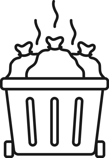 污染线艺术图标设计模板图片下载