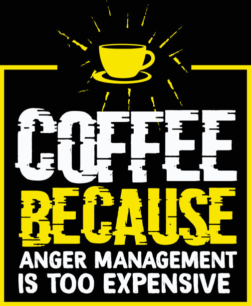 咖啡的t恤设计图片下载