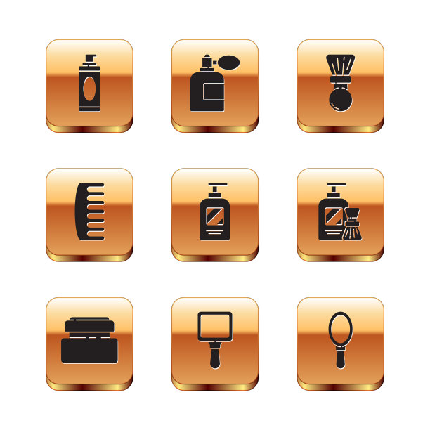 设置剃须凝胶泡沫霜或乳液化妆品图片下载