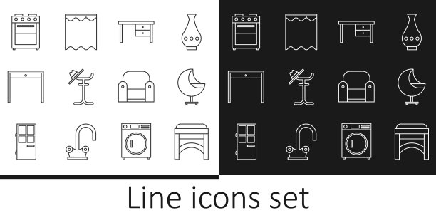 套线椅、扶手椅、办公桌椅、衣帽架图片下载