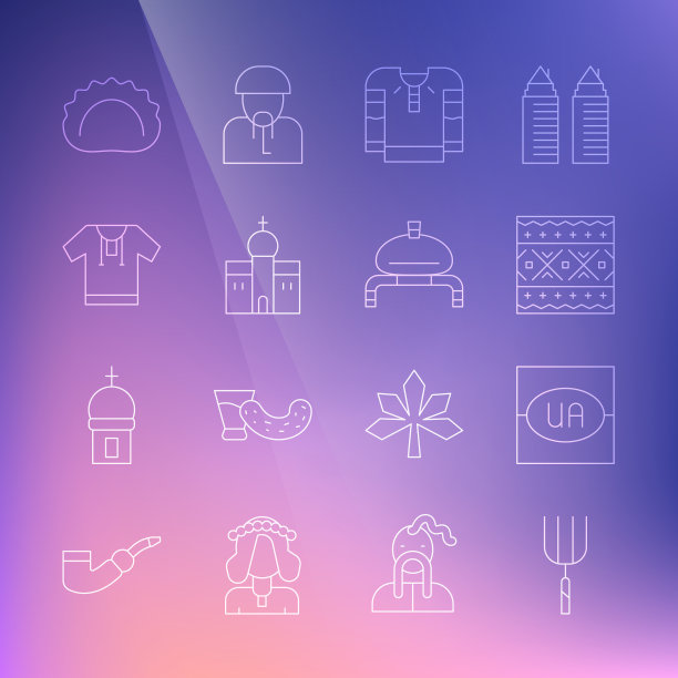 设置线花园干草叉乌克兰国旗图片下载