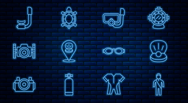 套绳潜水潜水服珍珠潜水图片下载