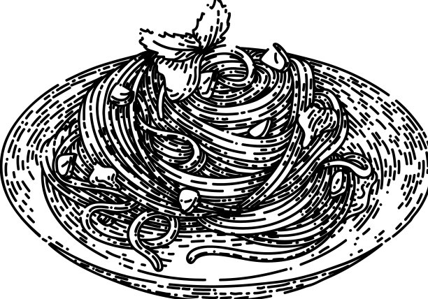 意大利面意大利面手绘草图图片下载