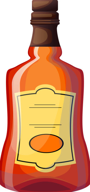 威士忌瓶子卡通图片下载