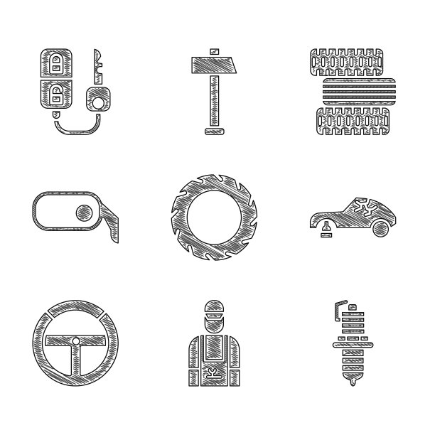 汽车轮胎轮胎机修工火花塞坏了图片下载