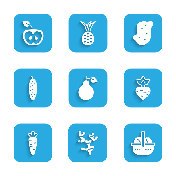 设梨姜根篮和菜萝卜图片下载