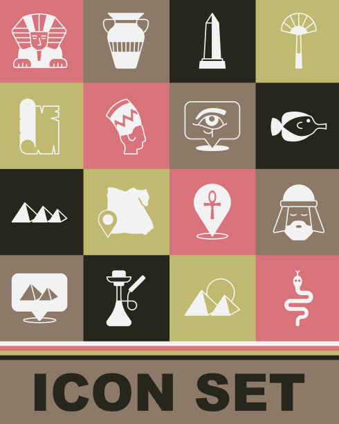 套蛇埃及人蝴蝶鱼方尖碑图片下载