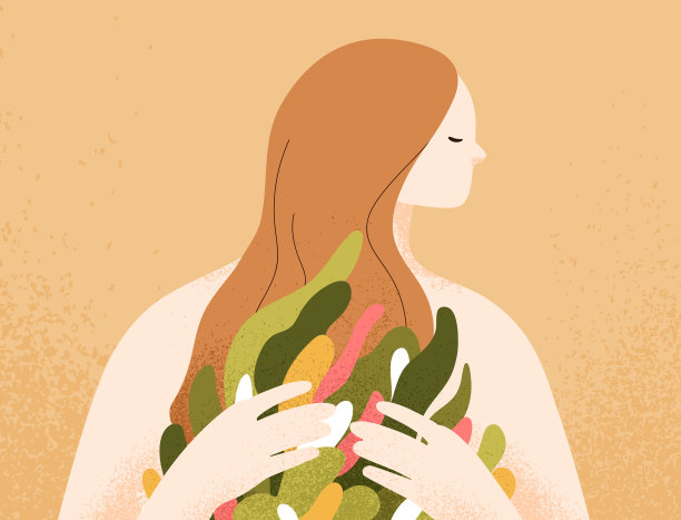 自爱与心理关怀的心理学概念图片下载