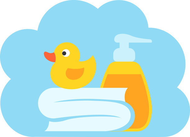 浴室用品设计元素图片下载