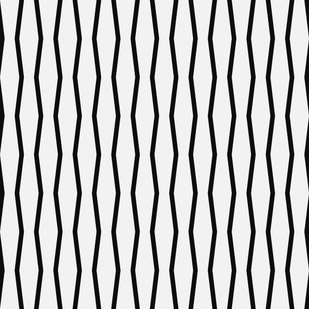 黑色之字形线条无缝图案可编辑矢量图片下载