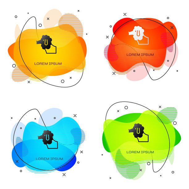 黑色的法国狮子狗图标孤立在白色上图片下载