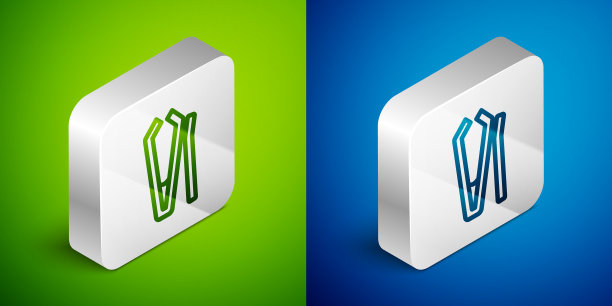 等距线指甲切割机图标隔离在绿色图片下载