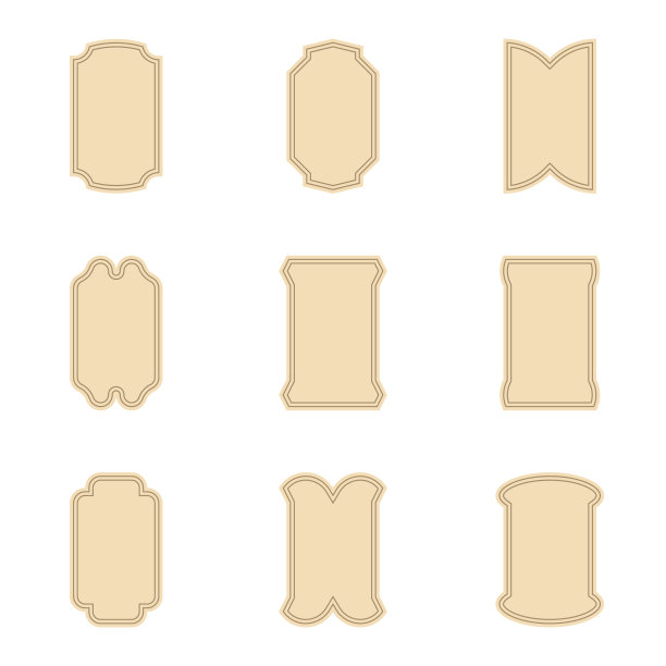 米色的标签图片下载