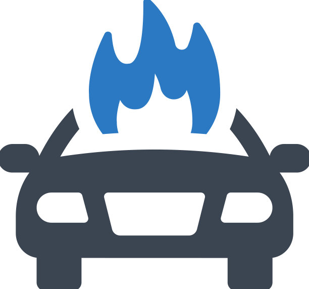汽车火灾保险图标图片下载