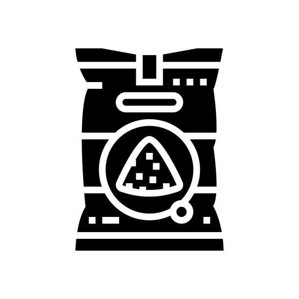 面粉甘薯图标矢量插图图片下载