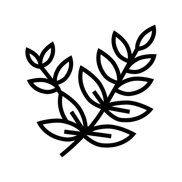 叶片弹簧线图标矢量插图图片下载