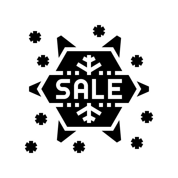 出售冬季雕文图标矢量插图图片下载