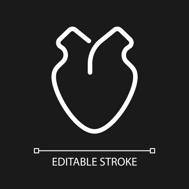 心像素完美的白色线性ui图标为黑色主题图片下载