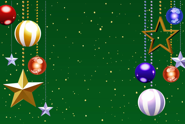 一个美丽的圣诞装饰品的插图图片下载