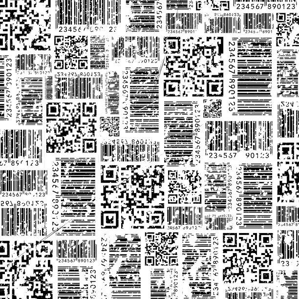 条形码风格图案垃圾墙纸图片下载