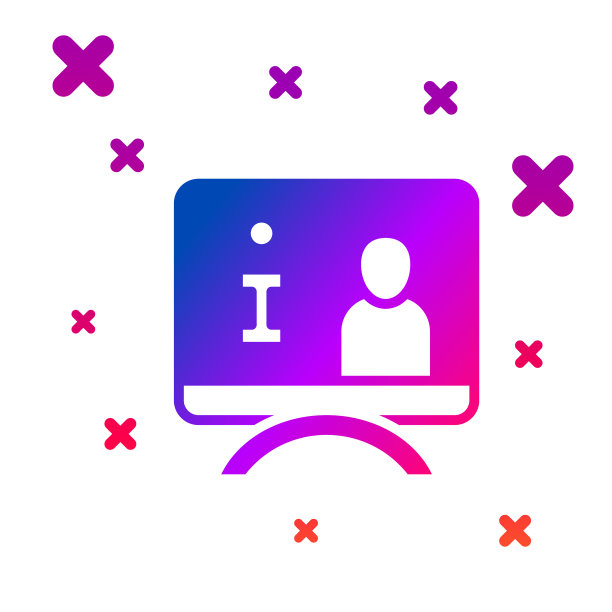 彩色电视报告图标隔离在白色上图片下载