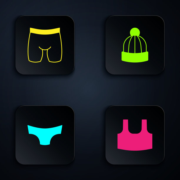 设置汗衫，自行车短裤，男士内裤和图片下载