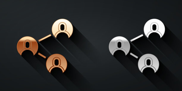 金和银永远的闺蜜或最好的朋友图标图片下载