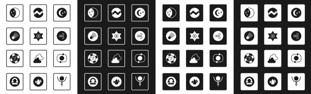 集月亮和星星陨落的彗星月食于一体图片下载