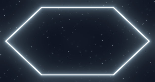 霓虹发光的框架，外太空图片下载