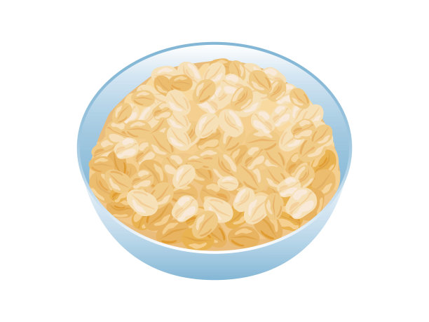 一碗燕麦粥图标矢量图片下载