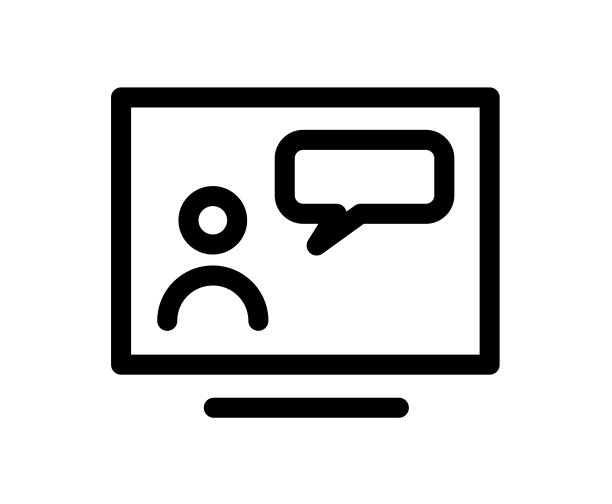 网络研讨会概念在线课程课程大纲矢量线图标。远程教育，视频讲座，网络群会议，培训考试，在家办公，方便沟通图片下载