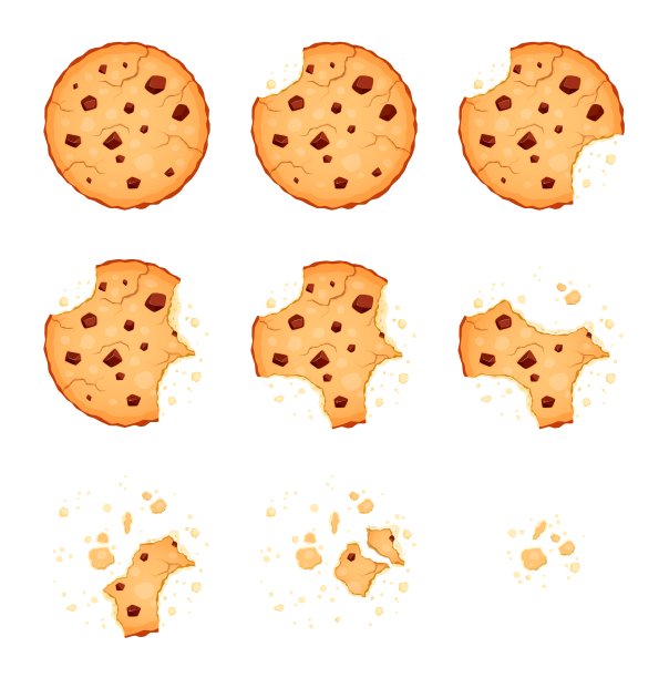 酥饼干饼干动画精灵，甜点图片下载