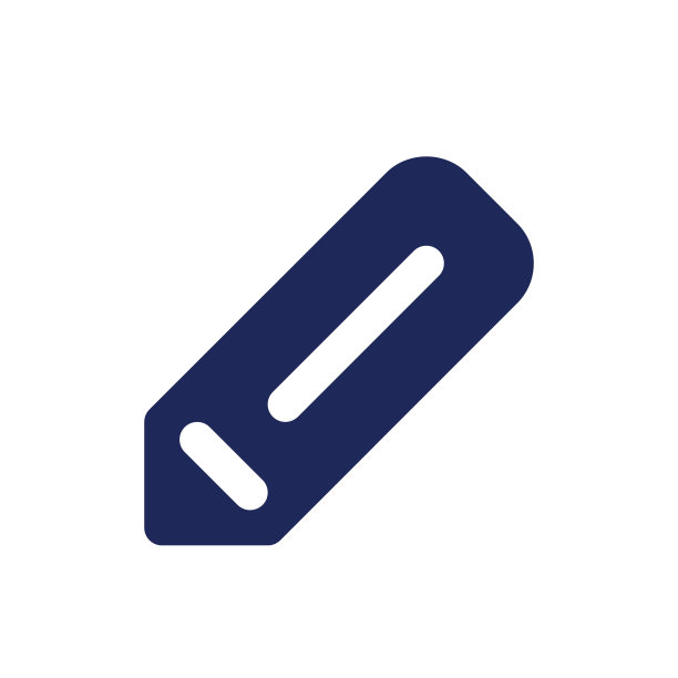 铅笔黑色字形ui图标图片下载