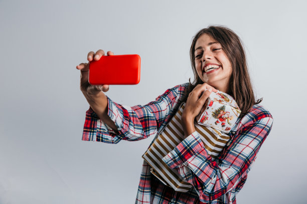 自拍，祝你新年快乐图片下载