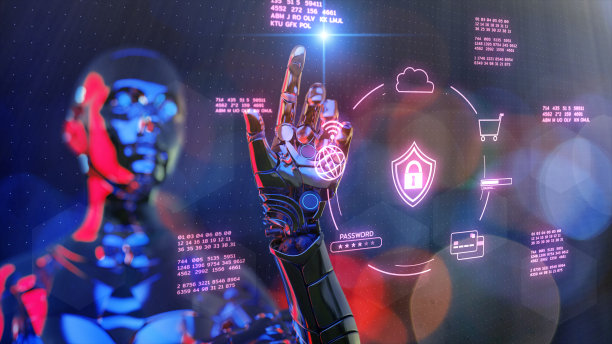 安全支付在线数字钱包，移动钱包安全，商务3D机器人电脑VPN虚拟专用网互联网网络安全网络犯罪防护。图片下载