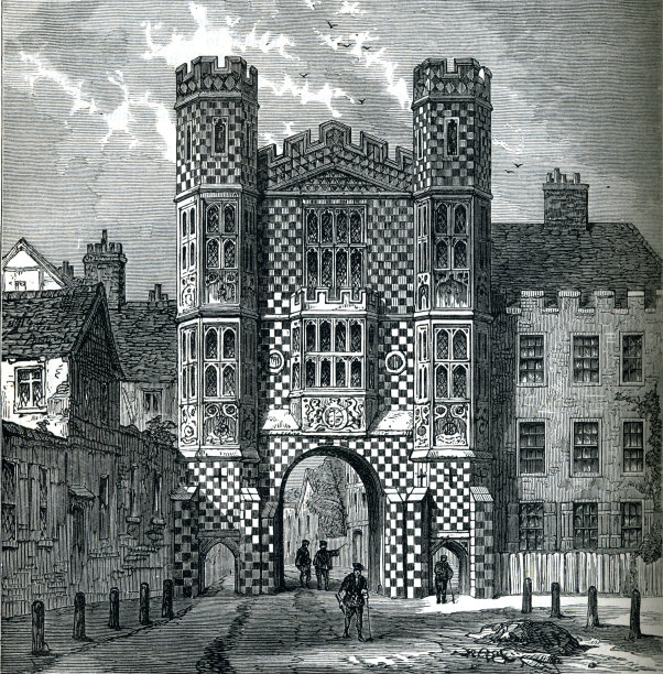 霍尔拜因门白厅19世纪插图图片下载